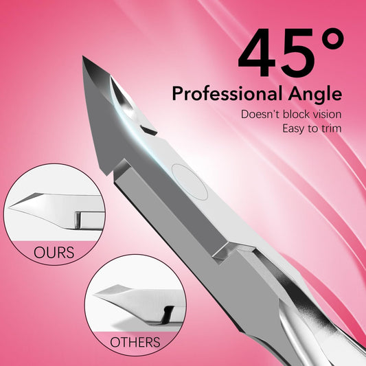 Cuticle Trimmer Professional Extremely Sharp Cuticle Nippers Stainless Steel Clippers Cutter Remover Manicure Nail Tools for Women