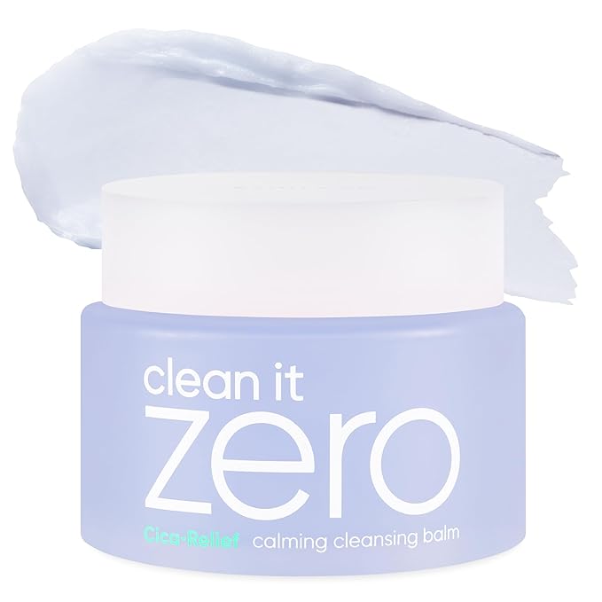 BANILA CO Clean it Zero Calming Cleansing Balm | Korean Makeup Remover for Sensitive Skin | Vegan | Cleansing Oil, Facial Cleanser Made with Centella Asiatica & Madecassoside (100ml / 3.38 fl. oz)