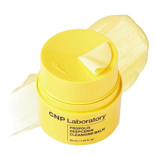 CNP Propolis Deepcerin Cleansing Balm - Soft Grinding Makeup Remover Balm, Buttery & Milky Texture, for Dry & Sensitive Skin, Korean Skincare