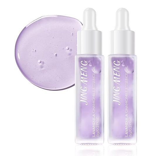 2 PCS JING MENG LAVANDULA ESSENTIAL OIL, REDUCE THE LOOK OF SPOTS, BOOST RADIANCE, Nourish, Push as silky smooth, Soothe, Chamomile, jojoba seed SKIN CARE FOR WOMEN,Mommy,s Gift