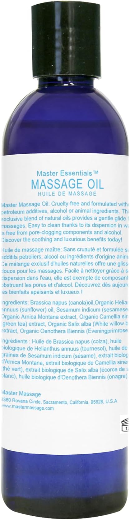 Master Massage Superior Grade Massage Oil, Unscented (8 Fluid Ounces)