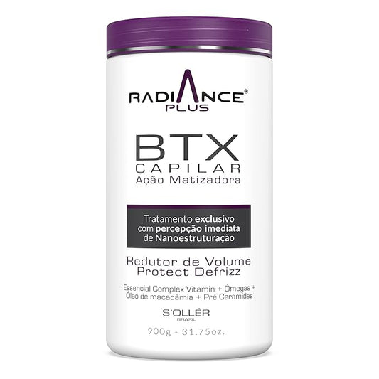 Hair Bottox Radiance Plus Volume Reductor, 900 g, Natural Thermal Mask Moisturizer with Hydrating Vitamin E, Omegas, and Nourishing Macadamia Oil, 31.75 oz.