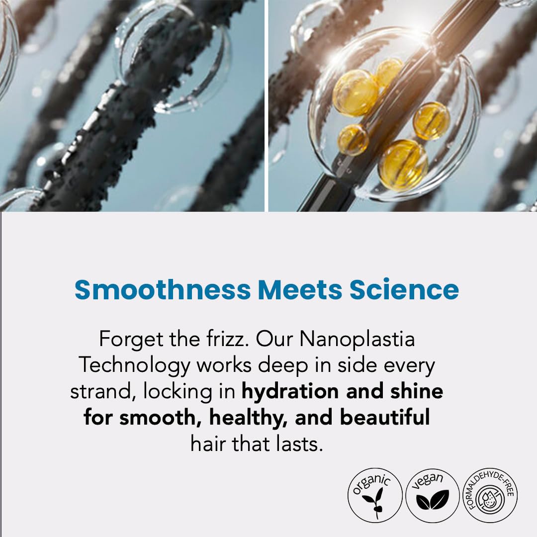 Torrano Liquid Nanoplastia Keratin Hair Treatment- Straightening in 1 Step, Formaldehyde Free-Nanoplastia Para Alisar Cabello, Keratina Organica Sin Formol Para Alisar(16.9Fl.oz/500ml)