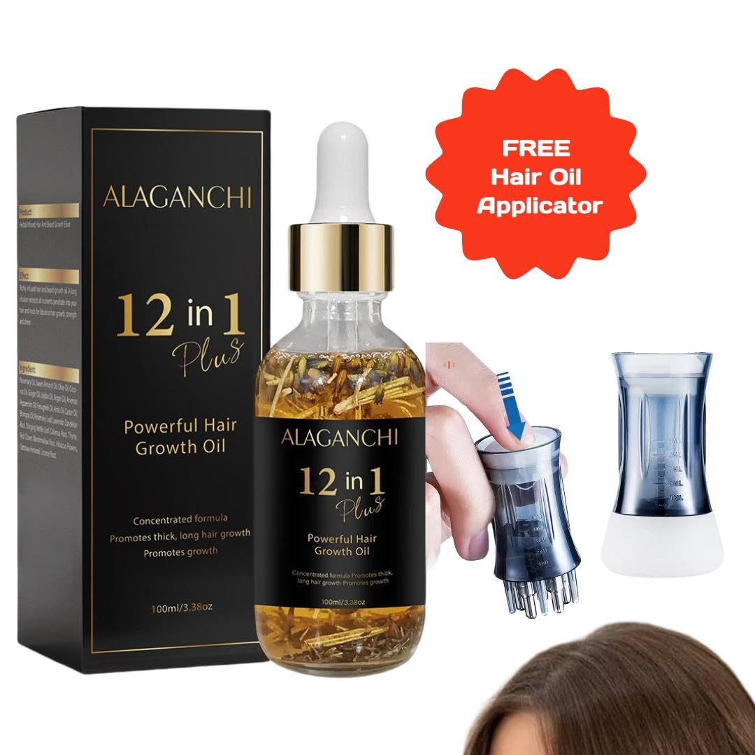 12-in-1 Hair Growth Oil – Rosemary, Amla & Castor Oil | Strengthens, Nourishes, Reduces Hair Fall | Natural Herbal Blend | Non-Greasy | Paraben & Sulfate-Free