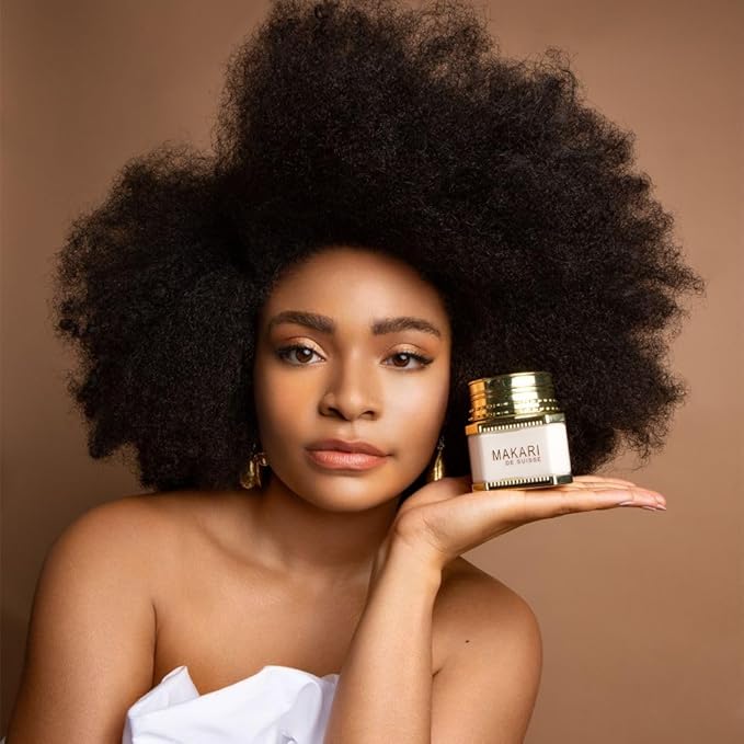 MAKARI Night & Day Radiance Face Cream Duo | 24-Hour Skincare for Dry, Normal & Maturing Skin | Fades Dark Marks, Scars & Blemishes | Vegan Formula with Anti-Aging Moisturizers | 3.35 oz & 1.85 oz