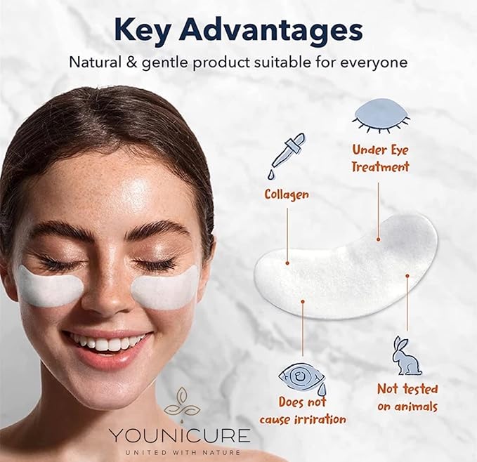 Collagen Eye Mask,Reduce Dark Circles, puffy eyes, Look Younger and Reduce Wrinkles