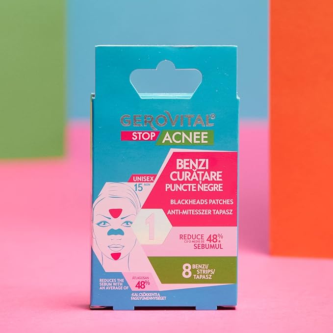 GEROVITAL STOP ACNE - Blackheads Patches (8 strips)