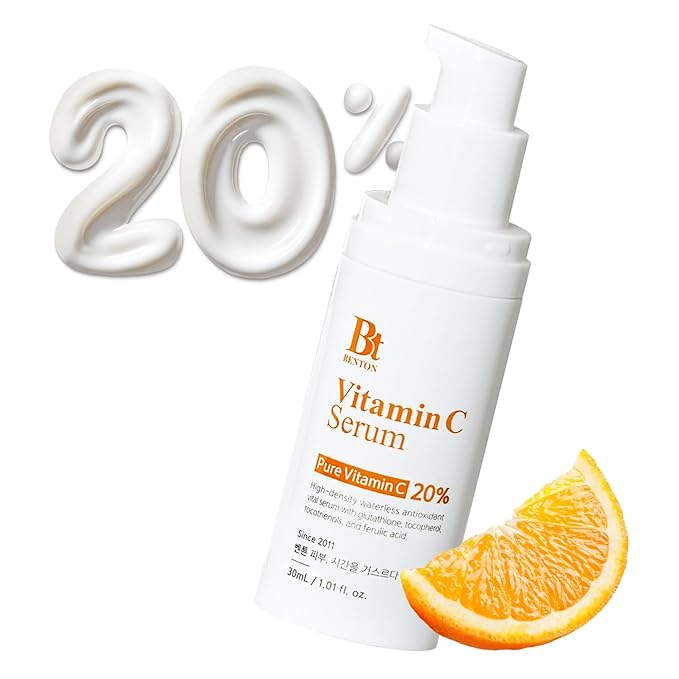 BENTON Vitamin C Serum - Easter Basket Essentials, Korean Skin Care, White Serum for Face with 20% Pure Vitamin C, Skin Texture & Elasticity Care, Face Moisturizer for All Skin Types(1.01 fl. Oz.)