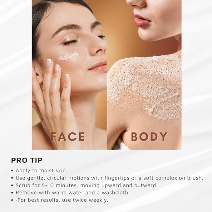 Honey Almond Skin Scrub by Adrien Arpel, Face Mask Helps Improve Skin Tone and Texture, Moisturizing and Smoothing