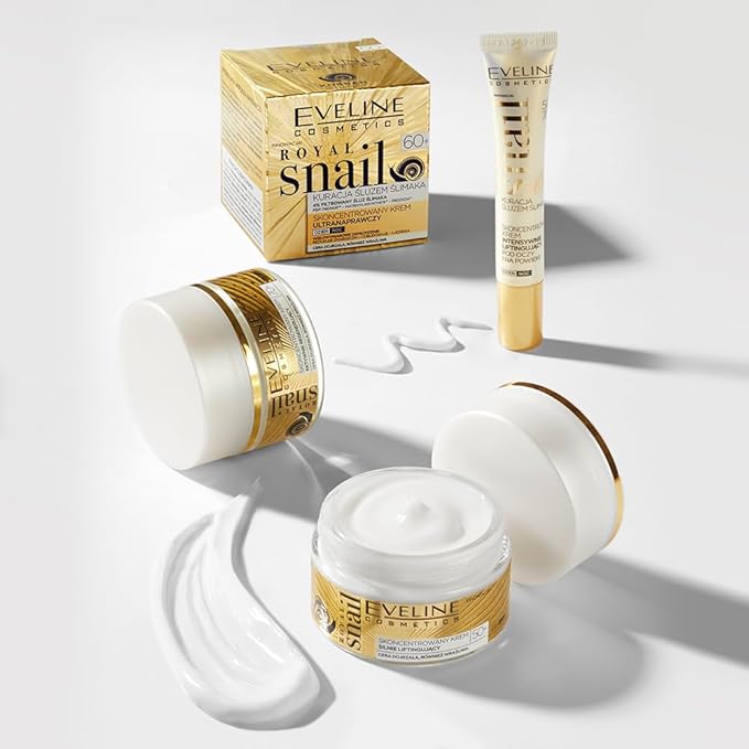 Eveline Cosmetics Royal Snail Mucin Concentrated Lifting Cream 50+ RIGIN Peptides Skin Regeneration