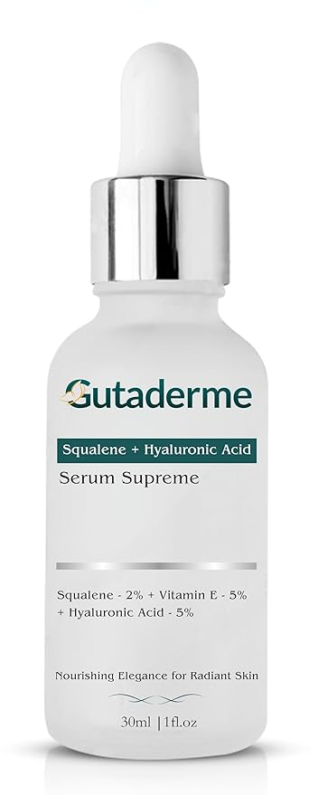 Squalene + Hyaluronic Acid Serum Vitamin E Face Serum & Hylunaric Acid Moisturizer, 30ml/f1 oz