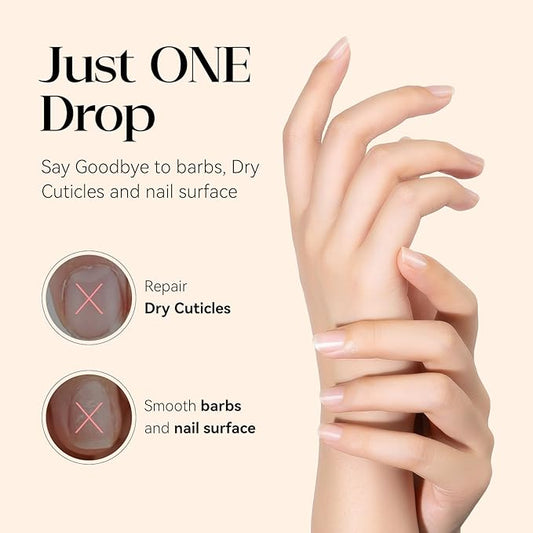 MIZHSE 30ml Cuticle Oil for Nails, Nail Oil Cuticle Hydrating Oil for Repairing Cuticles and Thin Nails, Including Vitamin E Jojoba Coconut Oil, Sweet Almond Care Moisturizing Soothing Nourishing Oil