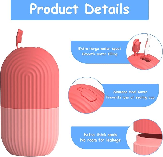 3pcs Ice Cube Roller for Face,Eye,Silicone,Reusable Facial Massager Ice Mold,Brighten Skin Enhancing Natural Glow,De-Puff Eye Bags,Reduce Migraine Pain (Purple)