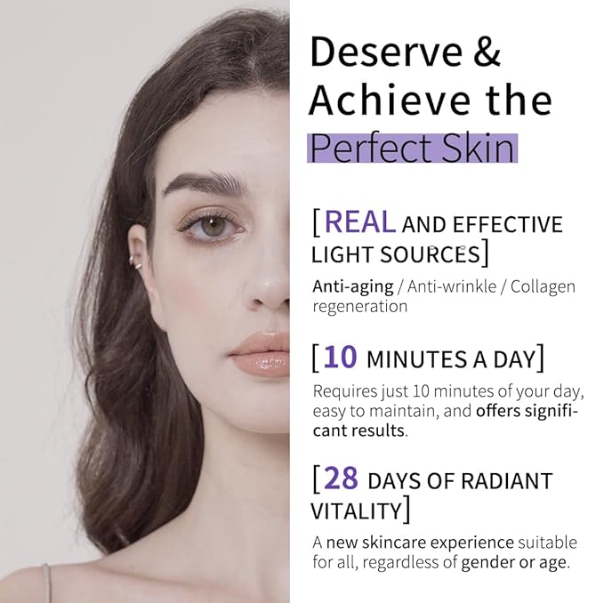 Led Face Mask, Red Light Mask for Face, FSA/HSA Eligible, Infrared, Red & Blue Light Mask for Skin Care, Wrinkle Reduction, Wireless Face Mask. (Miracle MAX RB-030)