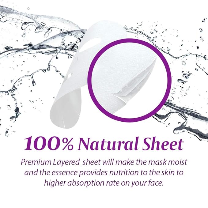 GLAM UP Sheet Mask Nourishing AcaiBerry (10 sheets) - Dewy Skin