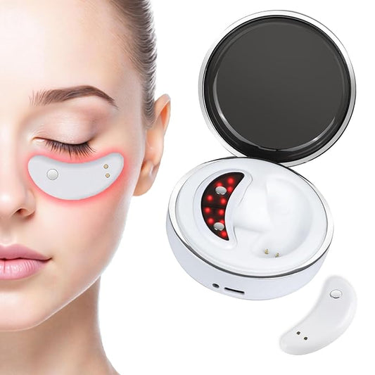 Under eye red light therapy for revitaeyes, eye pods reducing eye bags and dark circles portable under-eye patches