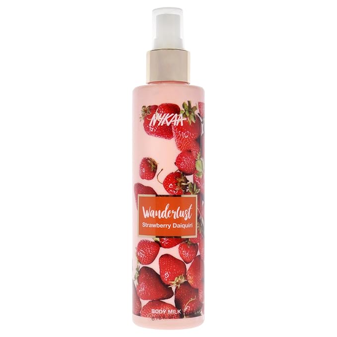 Nykaa Naturals Wanderlust Body Milk - Strawberry Daiquiri for Women - 6.76 oz Body Milk