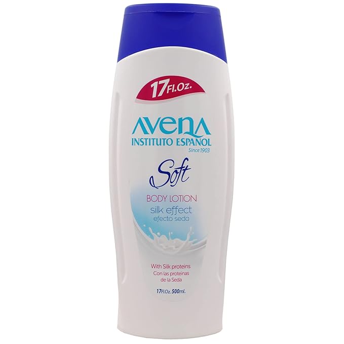 Avena Instituto Español Body Lotion Soft, Moisturizer, Softens and Smoothens your Skin, 2-Pack of 17 Fl Oz, 2 Bottles