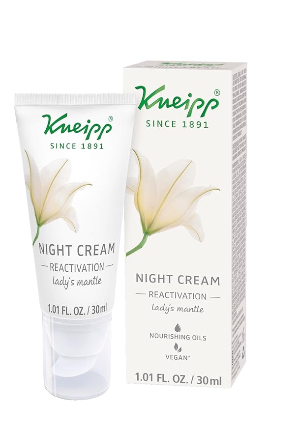 Kneipp 24 Hour Night Face Moisturizer Cream, 1.01 Fl oz