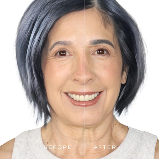 MADLUVV Brow Stamp Kit with Brow Stencils – Easy Eyebrow Shaper for Natural-Looking Brows – Popular Eyebrow Stencil Kit Used by Professionals – 9 Shapes, Spoolie, Travel Bag & Stamp (Dark Grey)