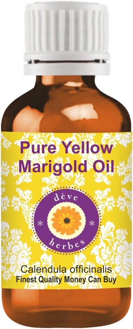 dève herbes Pure Yellow Marigold Oil (Calendula officinalis) Infused 15ml (0.50 oz)