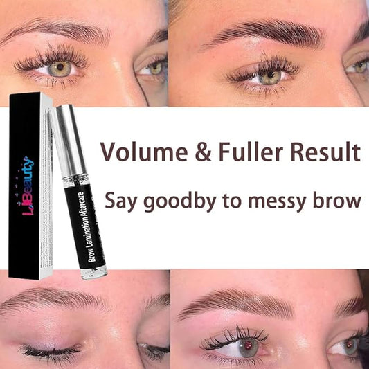 Brow Lamination Aftercare, Eyebrow and Eyelash Lift Conditioner, Lash Perm Nutrition, Keratin Filler Saves Burning Lashes & Brows, Fixing Gel for Lifting/Tint/Wax Treatment| 100-Day Supply