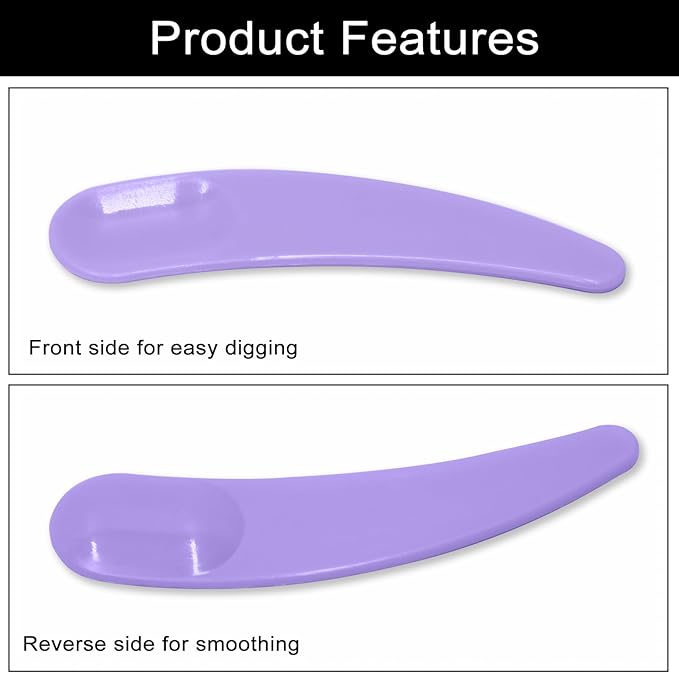 200 Pcs Mini Makeup Spatula Set, 2.2 Inch Cosmetic Spatulas, 5 Colors (Black, White, Green, Purple, Pink) Disposable Makeup Spatulas for Creams, Lotions, and Skincare Multi-Purpose Beauty Tools