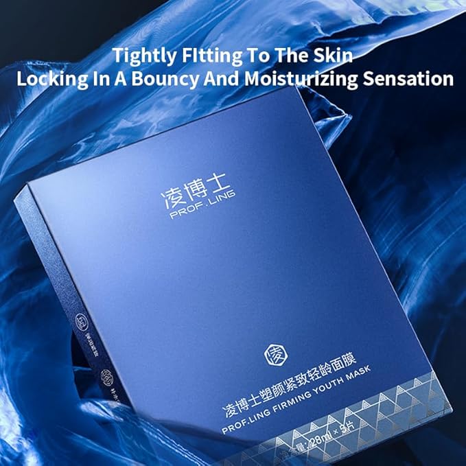 Hyaluronic Acid Face Mask, Hydrating & Firming Collagen Sheet Mask with Camellia Mask Cloth, Anti-Aging & Skin Elasticity Boost, Suitable for All Skin Types, 28ml*5ea