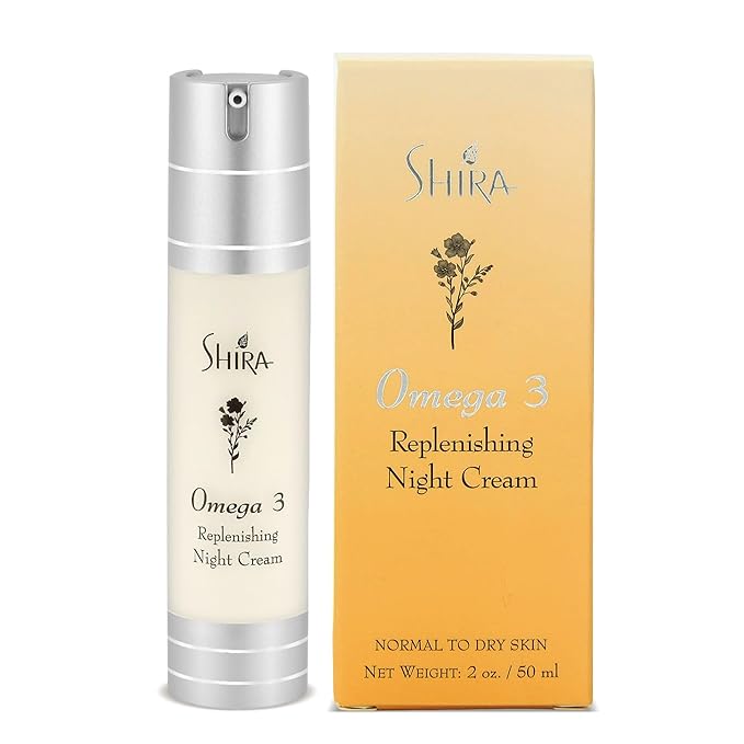 Omega 3 Replenishing Night Cream (2oz) Rich Moisturizing Night Cream for reduced chronic dryness and smooth plump nourished skin (2 oz.)