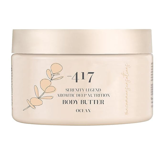 '-417 Dead Sea Cosmetics Ocean Deep Nutrition Body Butter For Dry Skin - Nourishes & Protects from UV Radiation - Softening Body Moisturizer - With Shea Butter & Aloe Vera - All Natural 8.4 oz