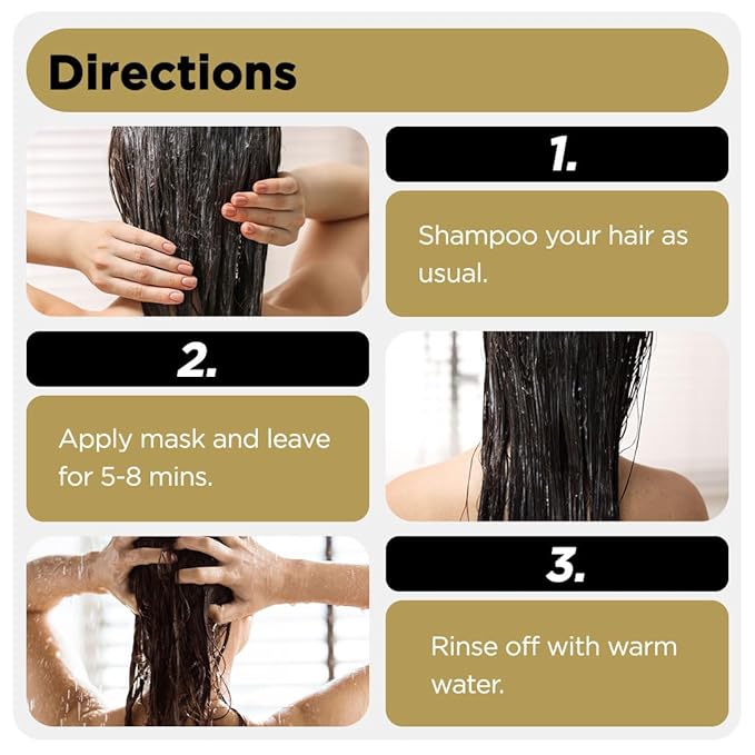 Herstyler Argan Oil Hair Mask - Hair Mask For Dry Damaged Hair and Growth - Deep Conditioning Argan Oil Har Mask - Curly Hair Mask for Limp Dull Hair - Anti-Frizz Hair Mask