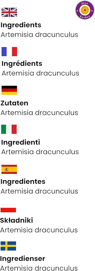 Deve Herbes Pure Tarragon Essential Oil (Artemisia Dracunculus) Steam Distilled 15ml (0.50 oz)