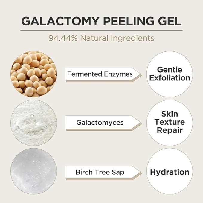 ma:nyo Galactomy Enzyme Peeling Gel | Gentle Exfoliator for Smooth & Radiant Skin | Removes Dead Skin & Impurities | Suitable for All Skin Types,Korean Skincare | 2.5fl oz (75ml)