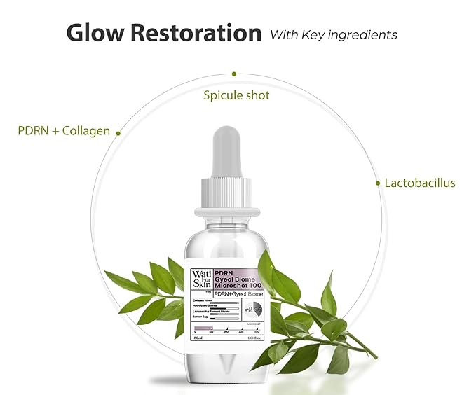 PDRN + BIOME Microshot 100 Serum, Intensive Glow Essence, Microneedling, PDRN, Biome, Spicule, Hydrating, Moisturizing, Firming, Fine Lines, Korean Skincare 1.01 fl. Oz.(30ml)