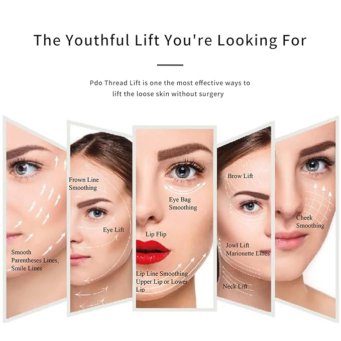 elves Pdo Threads for Face Lift & Whole Body Lifting, Pdo Mono Threads 29G25mm 20Pcs