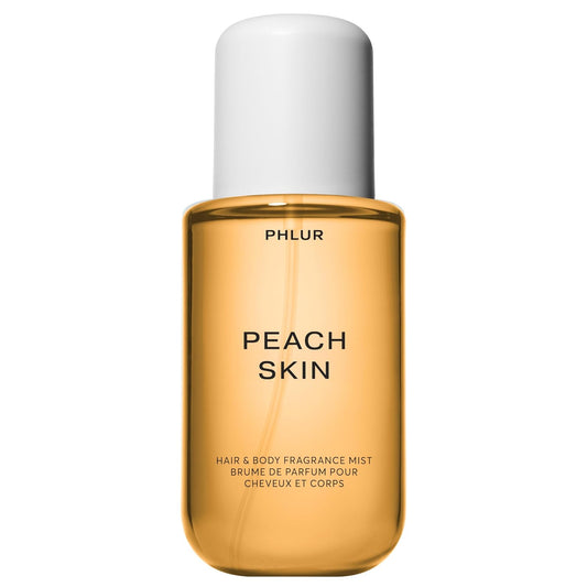 PHLUR Peach Skin Body Mist - Hair & Body Fragrance Mist - Peach, Plum, Bergamot, Milky Sandalwood & White Freesia Body Spray (8 fl oz)