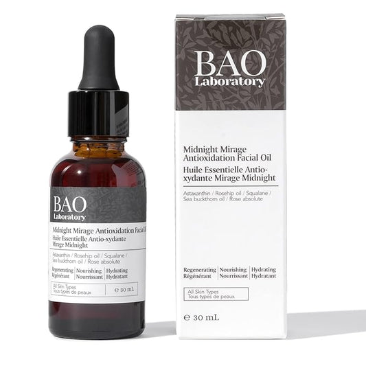 Midnight Mirage Antioxidant Serum for Face + Hydrating & Regenerating Serum | Anti-Aging Serum for Women With Squalane Rosehip Sea Buckthorn Oil | Fine Lines and Wrinkles Care (30 ML)