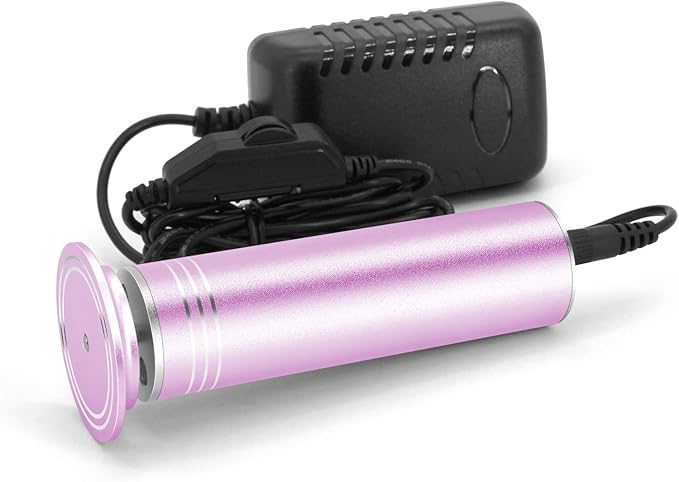 Upgraded Electric Foot Callus Remover 0-1200rpm, Professional Electric Foot File Sander Pedicure Tools for Dead Skin Cracked Heels, Adjustable Speed, 60 Replaceable Sandpaper Discs (FCR-2 Pink)