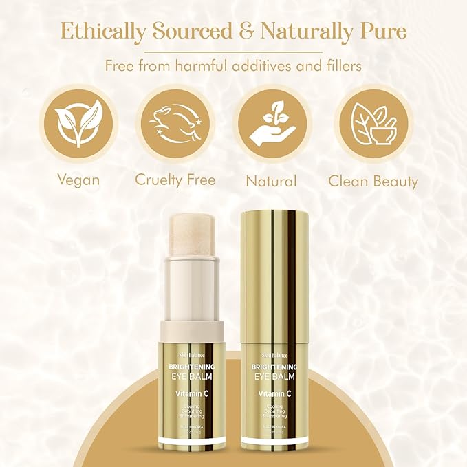 Vitamin C Eye Balm – Dermatologist-Tested, Anti-Aging, Korean Skin Care – Reduces Dark Circles, Puffiness & Fine Lines – Hydrating – Vegan, Clean Beauty, Cruelty-Free – 0.52 FL. Oz