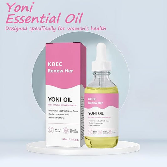 Renew Her Essential Oils Help Lighten Dark Spots, Help Feminine Ingrown Hair Growth, Nourish and moisturize ingredient, Designed for all Female Skin Fypes
