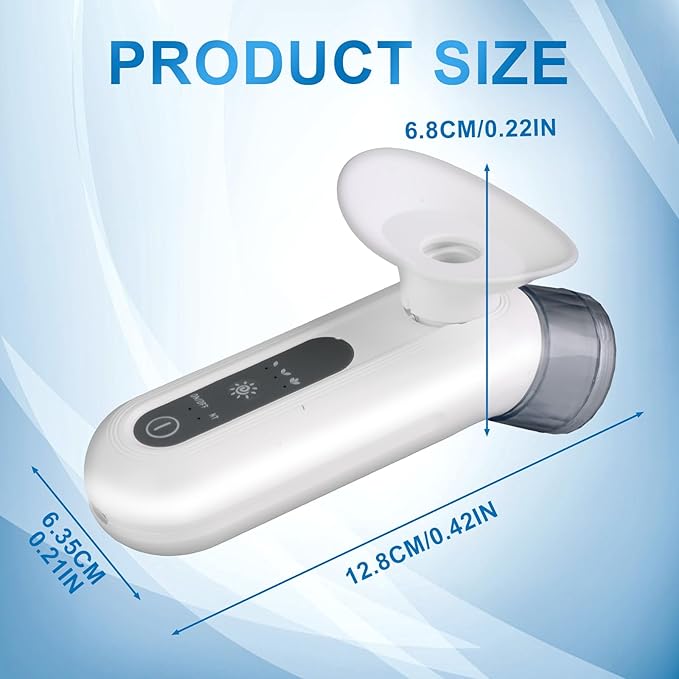 Eye Steamer for Dry Eye, Portable Eye Steam Sprayer, Dry Eye Steam Therapy, Portable Heated Eye Masks, Mini Eye Moisturizing Cleaning Soothing Steamer (White)