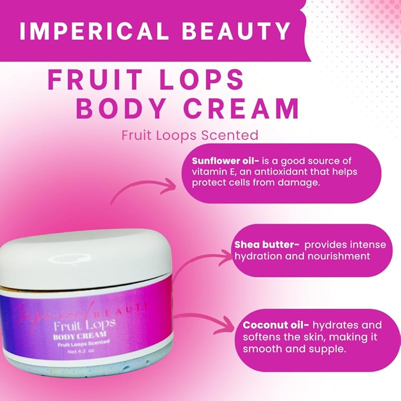 Imperical Beauty Fruit Lops Body Cream- Fruit Loops Scented