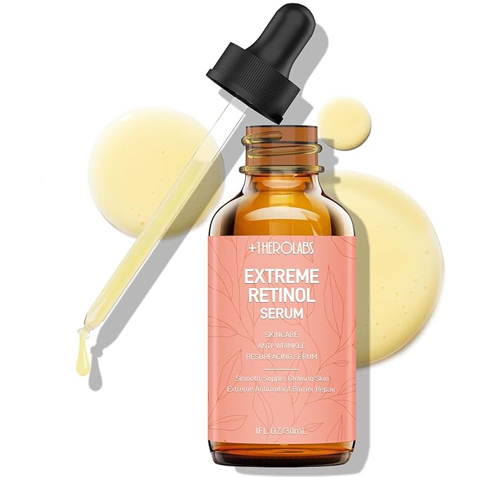 Retinol Serum for Face 2.5%, B5 Resurfacing Retinol Serum with Vitamin C, Vitamin E, Hyaluronic Acid, Niacinamide, Serum for Anti-Aging, Wrinkle Smoothing, Dark Spot Corrector, Brighten Dullness