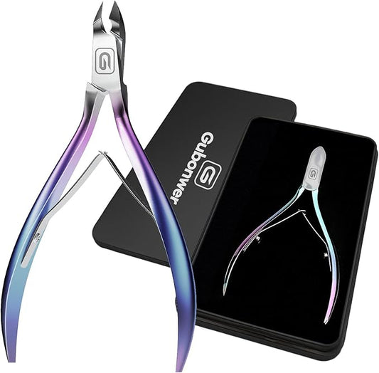 Cuticle Trimmer 3/4 Jaw Extremely Sharp Cuticle Nippers Scissors Stainless Steel Clippers Cutter Remover Pedicure Manicure Nail Tool, cuticle pusher, nail cuticle trimmer professional cuticle cutter