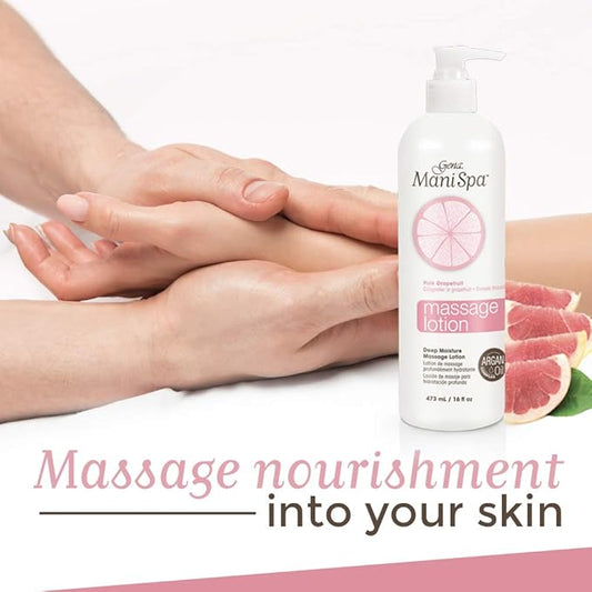 Gena Mani Spa Massage Lotion, for Hands, Feet, and Body Deep Skin Moisturizing, 16 oz
