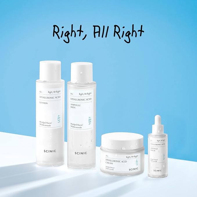 SCINIC Hyaluronic ACID Ampoule Serum 50ml, 1.69oz / 5 types of hyaluronic acid, moisture retention, inner dryness/Korean Ampoule/korean skin care