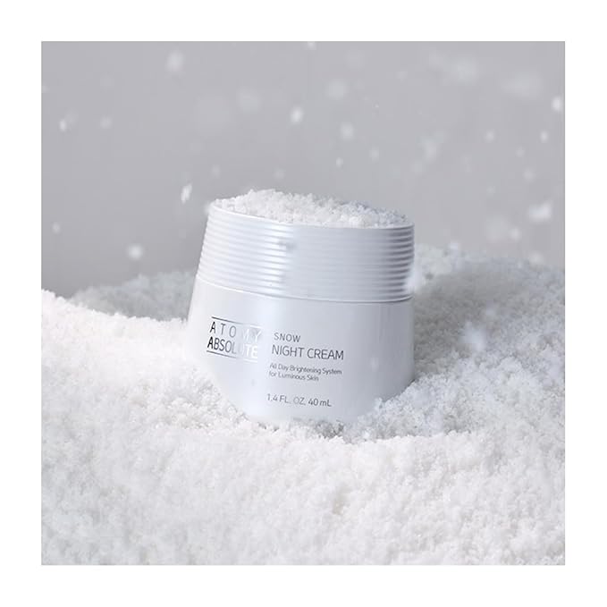 Hydrating Winter Cream with Moisturizing Formula, A Soft & Smooth Skin Appearance, For Atomy Absolute Snow NIGHT Cream (1.4FL.OZ / 40ml)