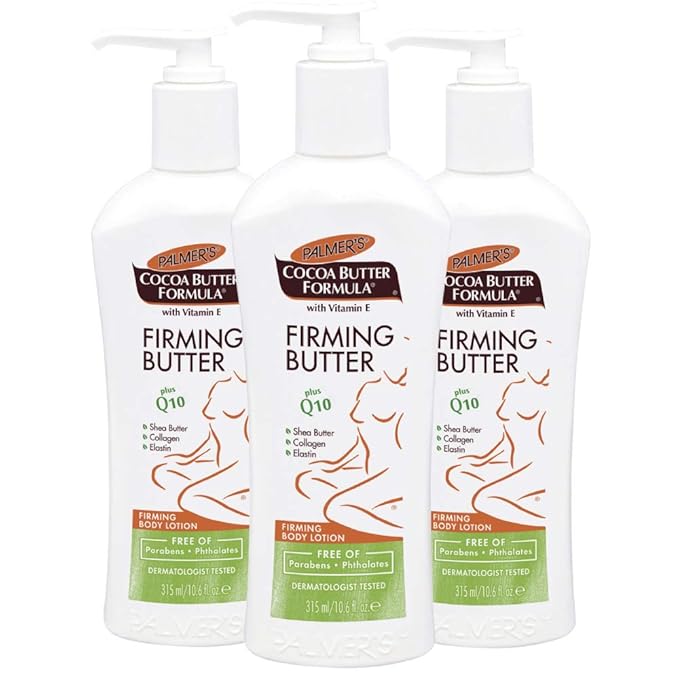 Palmer's Cocoa Butter Formula with Vitamin E + Q10 Firming Butter Body Lotion, 10.6 Ounces, (Pack of 3)