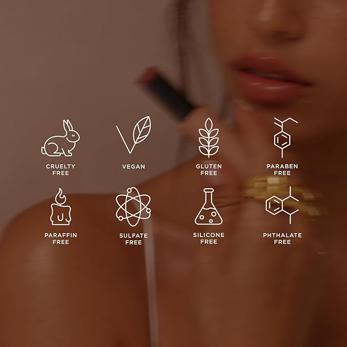 '+ Lux Unfiltered N°11 Smoothing Hydrating Lip Tint for Women - Tinted Lip Balm with Jojoba & Sunflower Oil - Lightweight, Moisturizing, Semi-Sheer Color - Vegan & Cruelty-Free - Paloma (Nude)