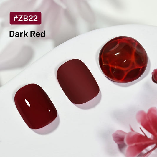 16.5ml Dark Red Nail Polish Large Volume Quick Dry Nail Polish, Long Lasting Shine, Fingernail Toenail Nail Art DIY Home Travel Nail Art Gift